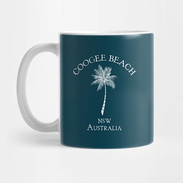 Coogee Beach Sydney Australia NSW Vintage Palm by TGKelly